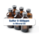 Calibration; S in Mineral Oil, 0-500 ppm (100 mL) - Set of 6
