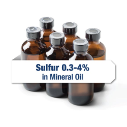 Calibration; S in Mineral Oil, 0.3-4% (100 mL) - Set of 6