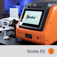 Sulfur analyzer sitting on lab bench