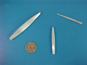 Polycapillary compared to a quarter